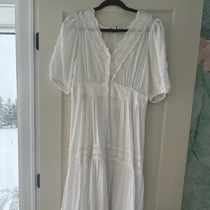 April Cornell White Maxi Dress